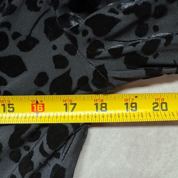 Tommy Hilfiger Cocktail Dress Velvet Burnout Holiday Whimsigoth Dark Feminine 10 - Picture 10 of 12